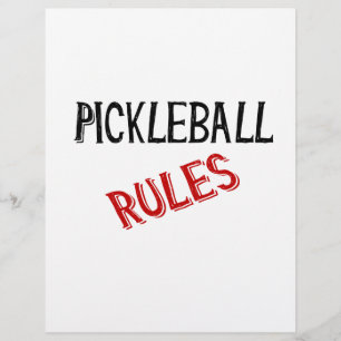 pickleball rules bernice black red flyer