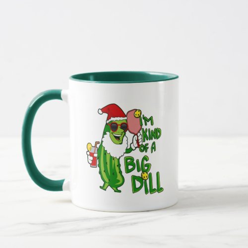 Pickleball Santa Big Dill Mug