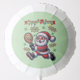 Pickleball Santa Claus Christmas Balloon