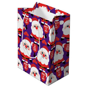 Pickleball Santa  Medium Gift Bag