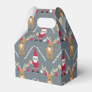 Pickleball Santa 🎅Merry Christmas 🎁 Favor Boxes