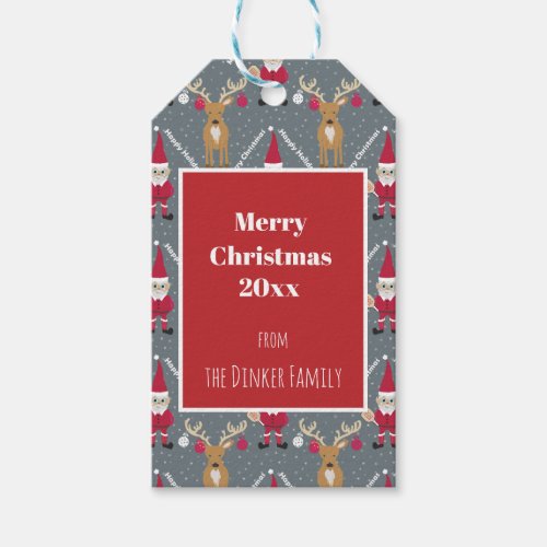  Pickleball Santa Merry Christmas   Gift Tags