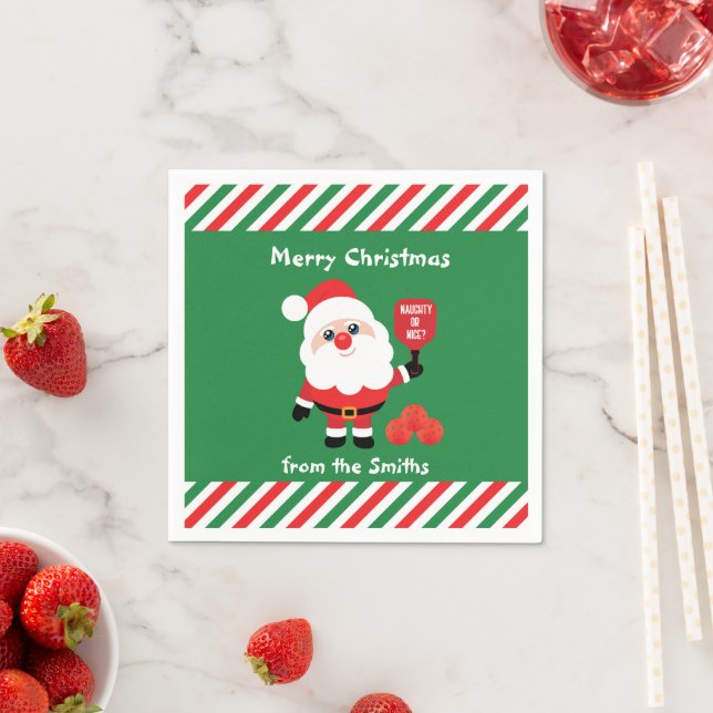 Pickleball🎅 Santa Napkins (Insitu)