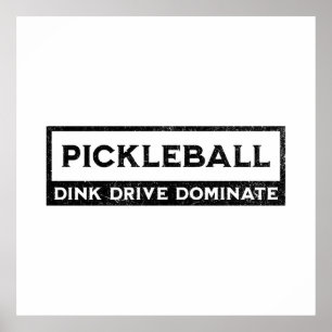 Pickleball Saying Vintage Poster