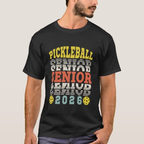 Pickleball Senior 2026 Graduation T-Shirt
