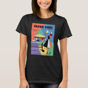 Pickleball Serve Chic Fashion Poster T-Shirt