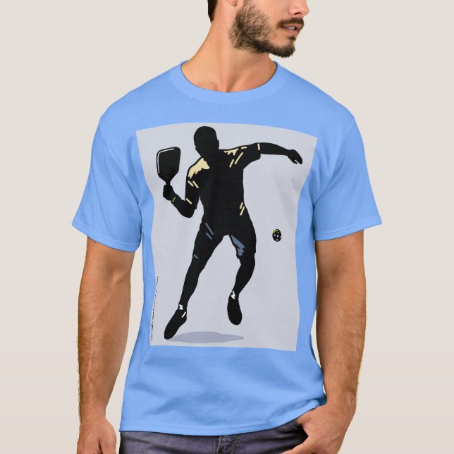 PICKLEBALL SILHOUETTE ATTACK T-Shirt (Front)