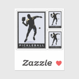 PICKLEBALL SILHOUETTE CLASSIC STICKER