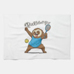 Pickleball Sloth T- Pickleball Y&#39;all Kitchen Towel