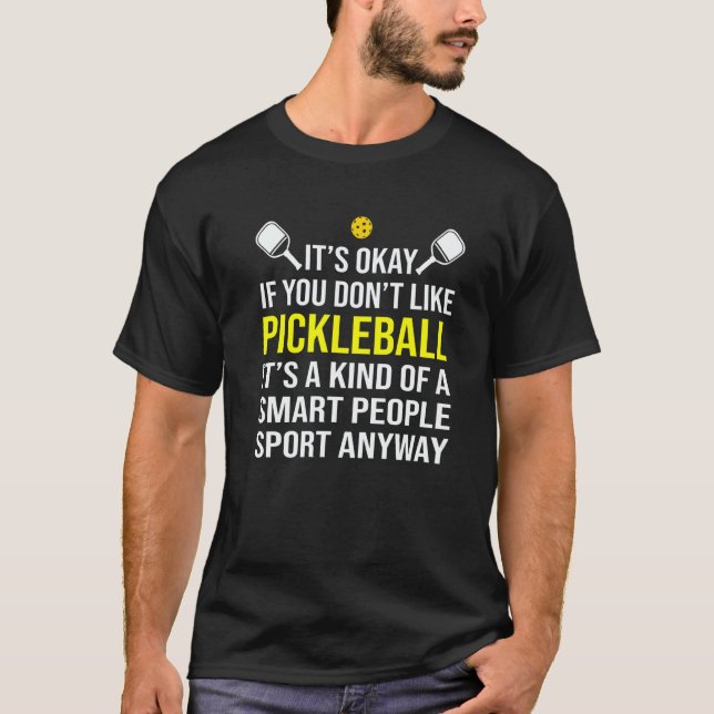 Pickleball Smart People Sport Anyway Memory Dink P T-Shirt (Front)
