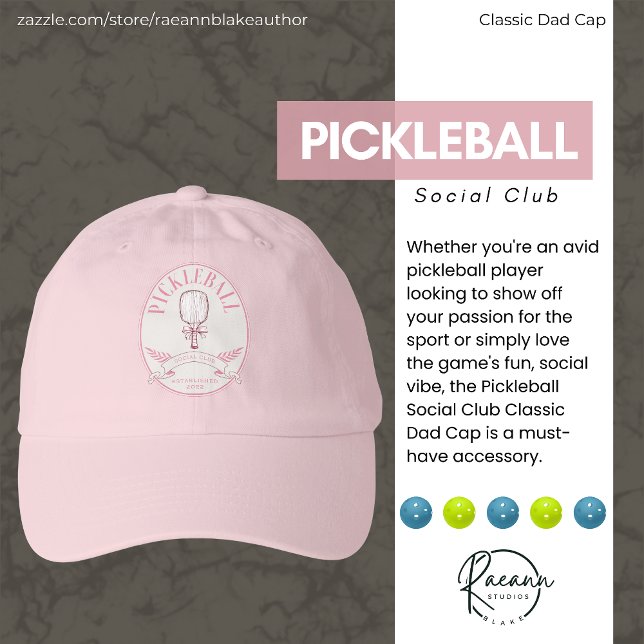 Pickleball Social Club Classic Dad Cap (Creator Uploaded)