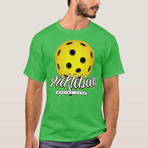 Pickleball Social Club Funny Gift for a Pickleball T_Shirt