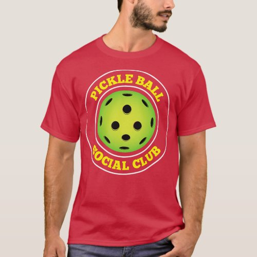 Pickleball Social Club Funny Gift for a Pickleball T_Shirt