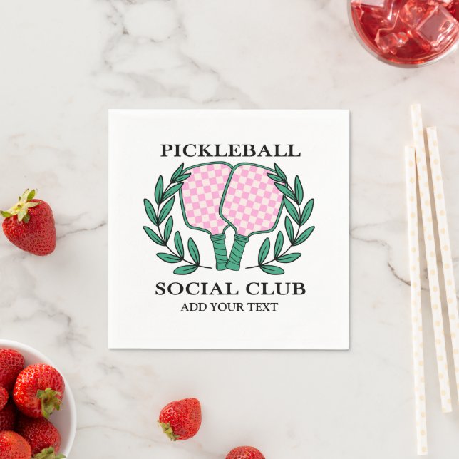 Pickleball Social Club  Napkins (Insitu)