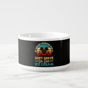 Pickleball Soft Serve Funny Sports Pun Bowl
