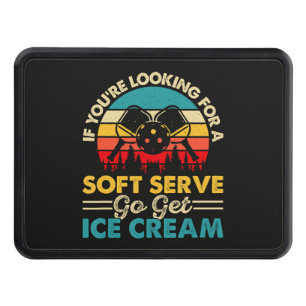 Pickleball Soft Serve Funny Sports Pun Hitch Cover