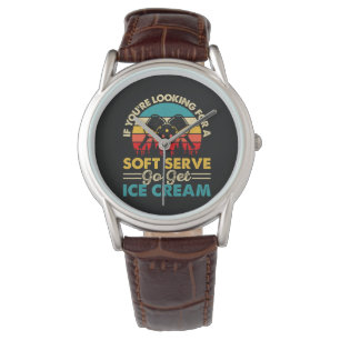 Pickleball Soft Serve Funny Sports Pun Watch