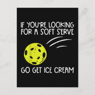 Pickleball Soft Serve Get Ice Cream Pickle Ball Me Enclosure Card
