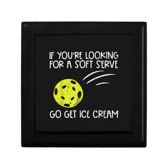 Pickleball Soft Serve Get Ice Cream Pickle Ball Me Gift Box (Front)