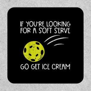 Pickleball Soft Serve Get Ice Cream Pickle Ball Me Patch