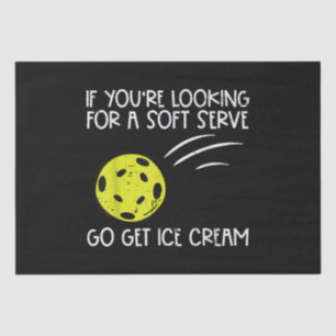 Pickleball Soft Serve Get Ice Cream Pickle Ball Me Tissue Paper