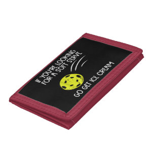 Pickleball Soft Serve Get Ice Cream Pickle Ball Me Trifold Wallet