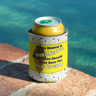 Pickleball Soft Serve, Go for Ice Cream Instead Can Cooler