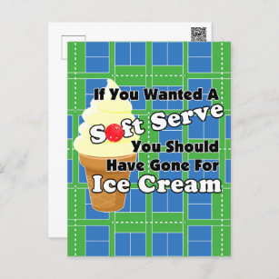 Pickleball Soft Serve? Go for Ice Cream Instead Postcard