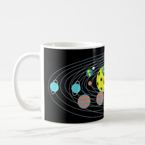 Pickleball Solar System  Coffee Mug
