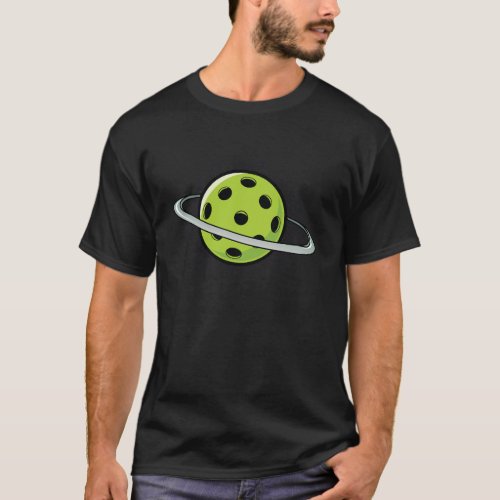 Pickleball space planet  T_Shirt