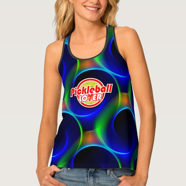 Pickleball Spiral 14A Women's Tank Top (Front)