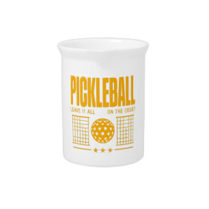 Pickleball Spirit - Leave It All On The Court Beverage Pitcher