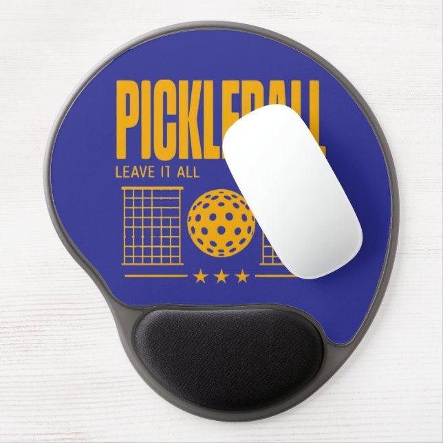 Pickleball Spirit - Leave It All On The Court Gel Mouse Pad (Left Side)