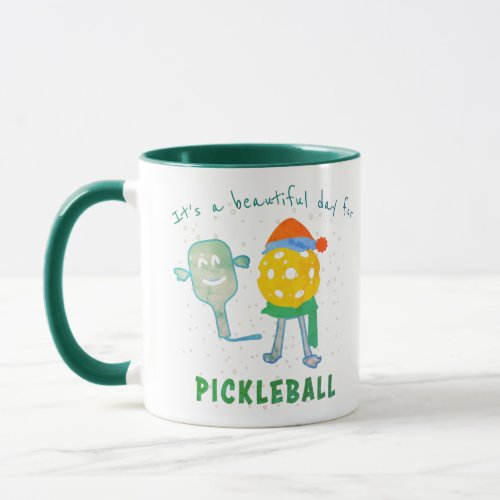 Pickleball Sport Funny Cool Trendy Pickleball Day  Mug