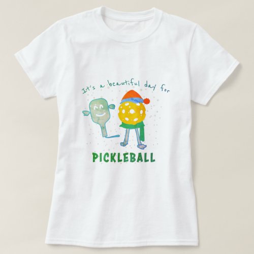 Pickleball Sport Funny Cool Trendy Pickleball Day  T_Shirt