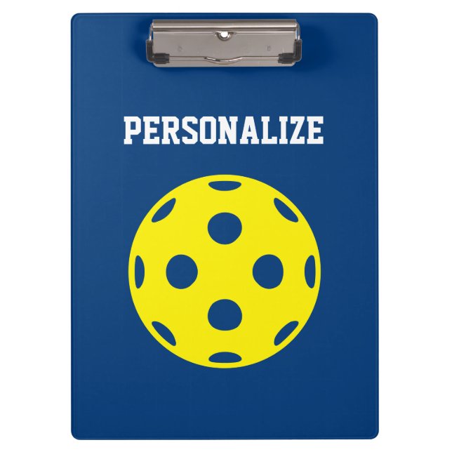 Pickleball sports clipboard with custom logo (Front)