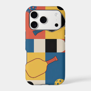 Pickleball Sports Club Bold Paddle Composition iPhone 17 Pro Case