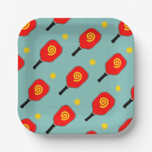 Pickleball Sports Party Paper Plates
