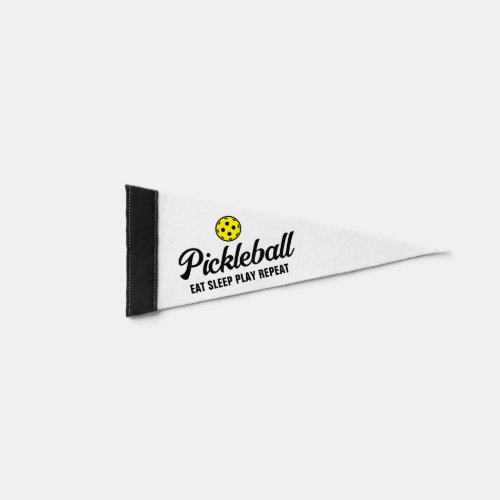 Pickleball sports pennant flag _ Eat Sleep Play