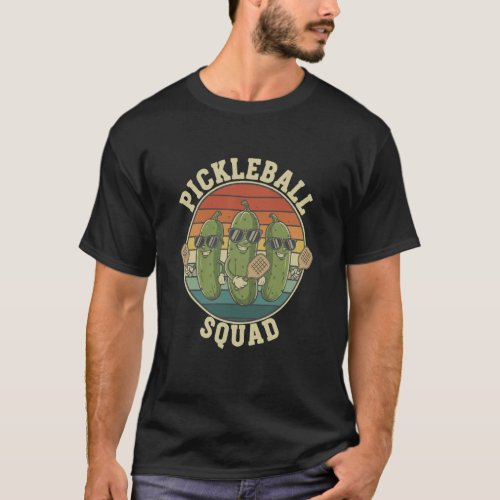 Pickleball Squad Funny Pickleball Team T-Shirt