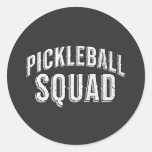 Pickleball Squad Team Tournament Classic Round Sticker