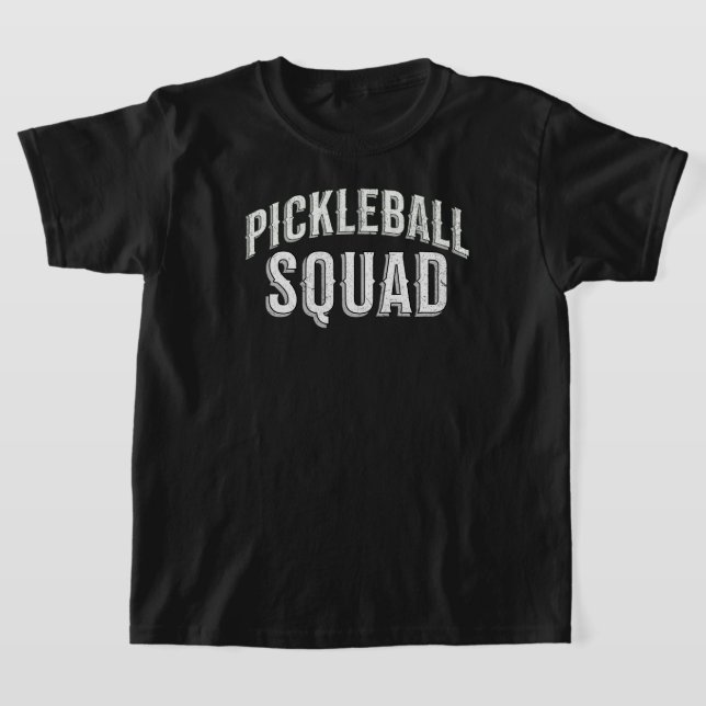 Pickleball Squad Team Tournament T-Shirt (Laydown)