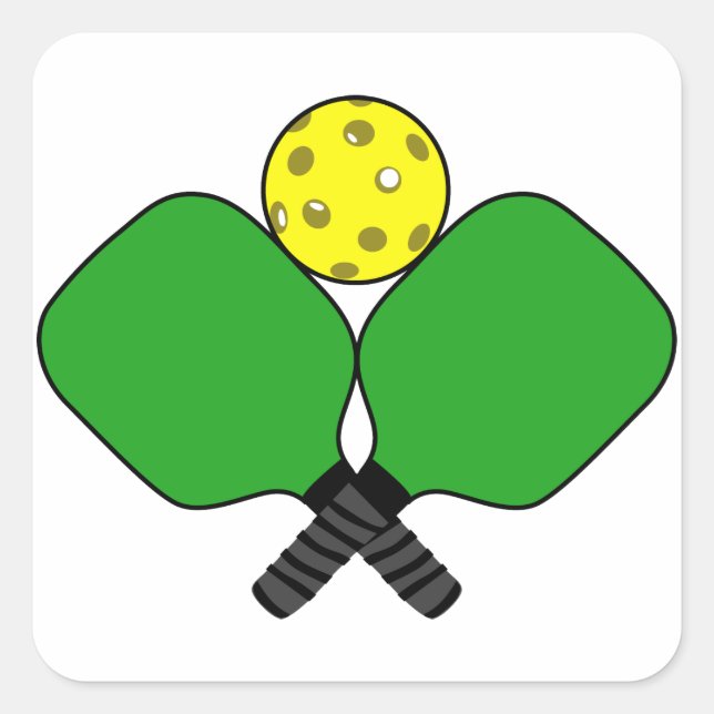 Pickleball Square Sticker (Front)