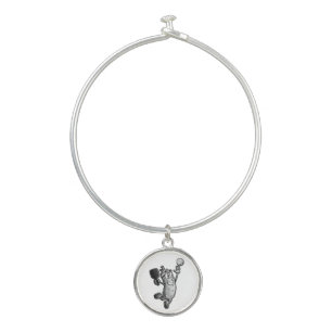Pickleball Star Bangle Bracelet
