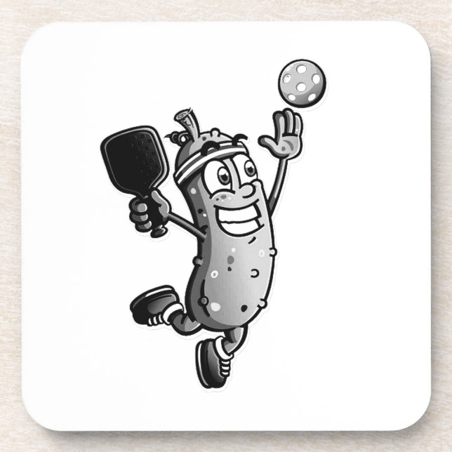 Pickleball Star Beverage Coaster (Front)