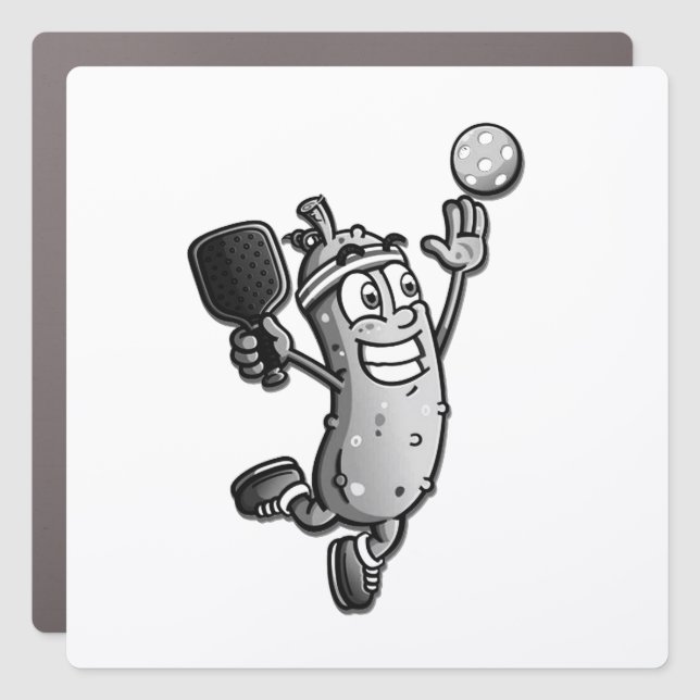Pickleball Star Car Magnet (Front)