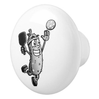 Pickleball Star Ceramic Knob
