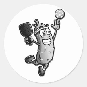 Pickleball Star Classic Round Sticker