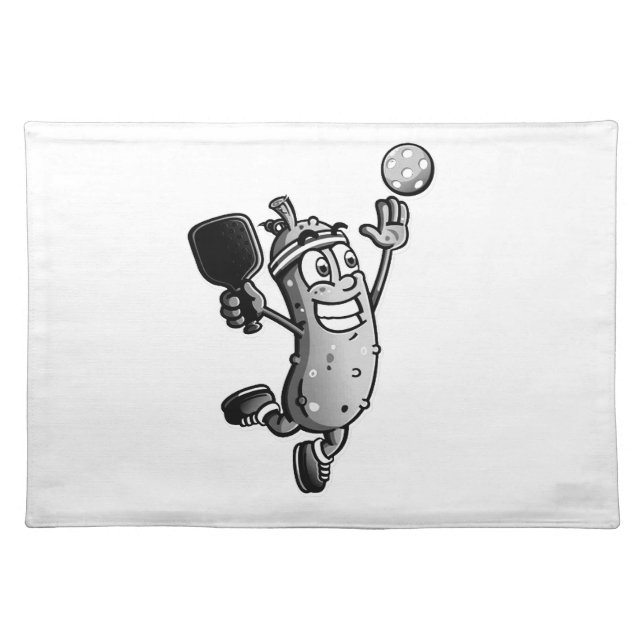 Pickleball Star Cloth Placemat (Front)