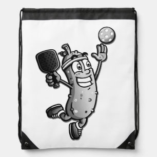 Pickleball Star Drawstring Bag
